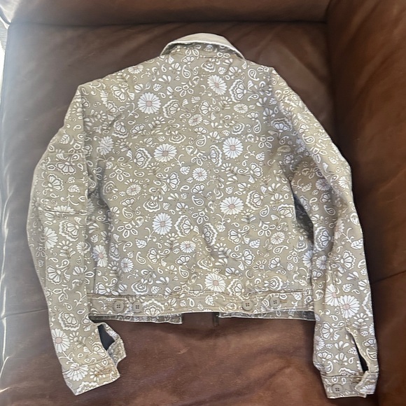 Dickies Beige Tan Floral Pattern Jacket NWOT - Picture 5 of 6